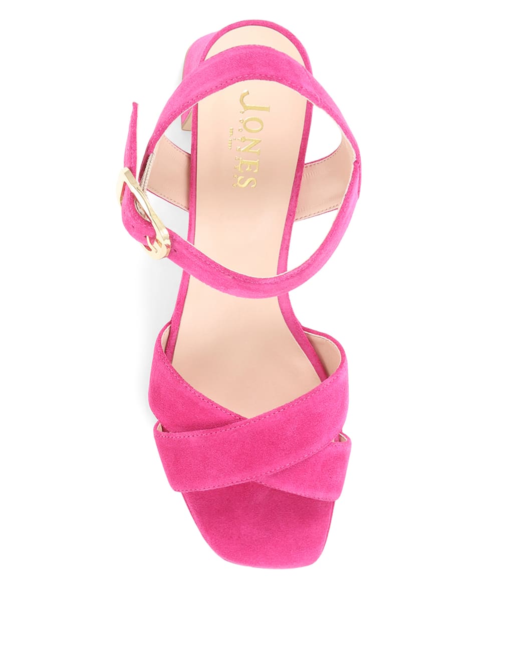 Suede Ankle Strap Block Heel Sandals image 3