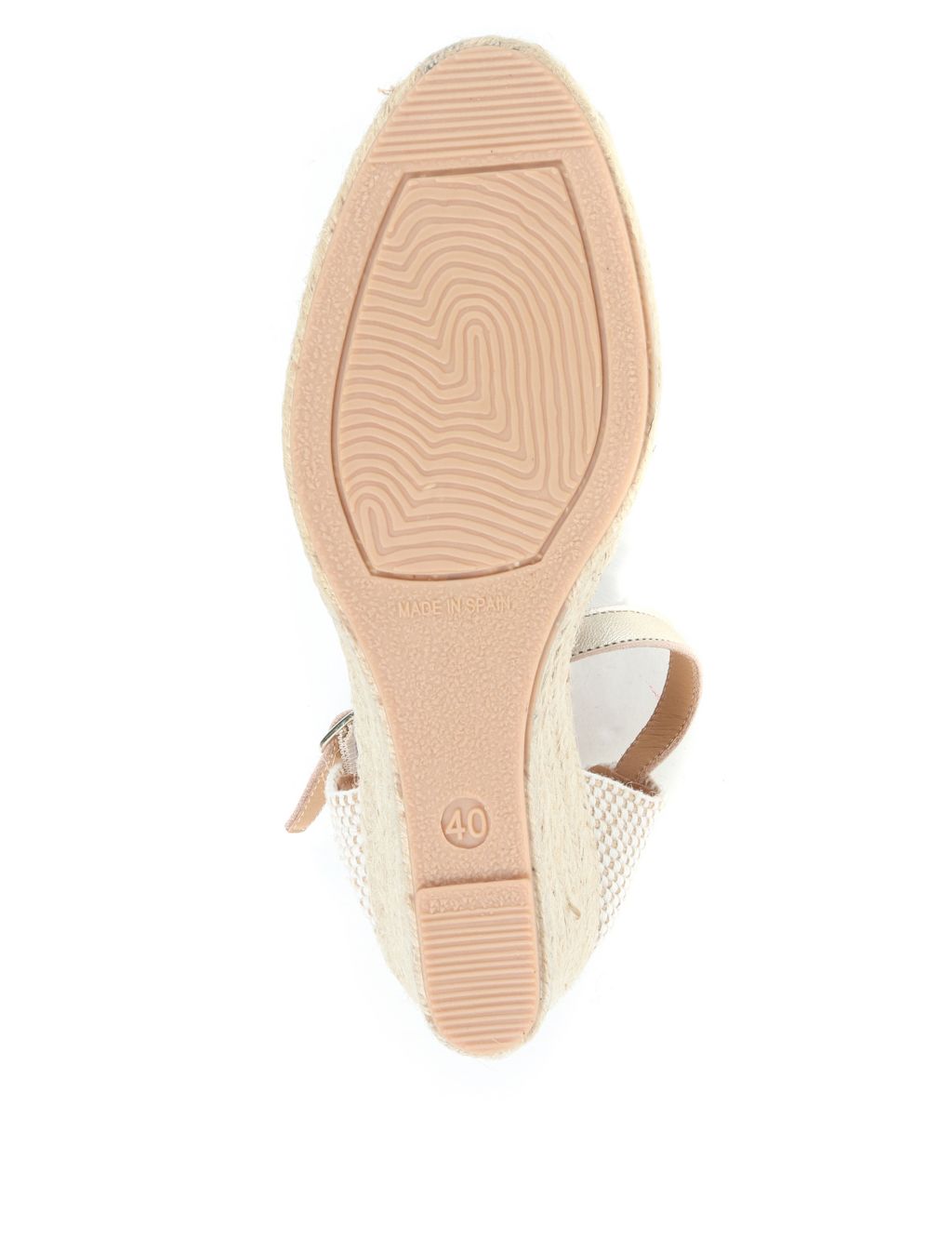 Leather Ankle Strap Wedge Espadrilles image 3