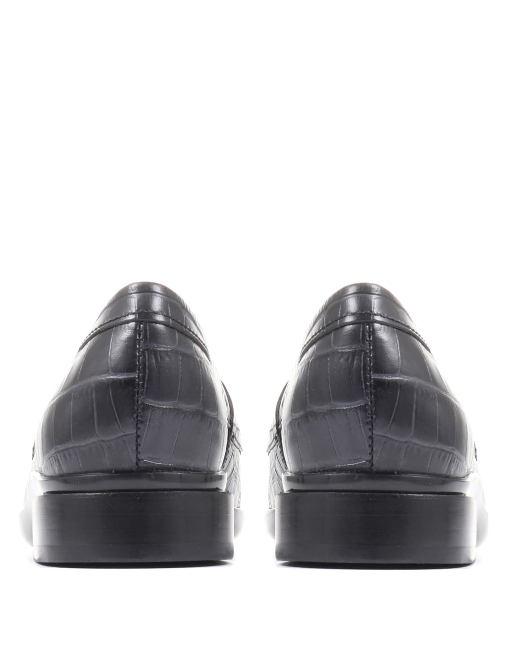 Leather Flat Loafers image 6