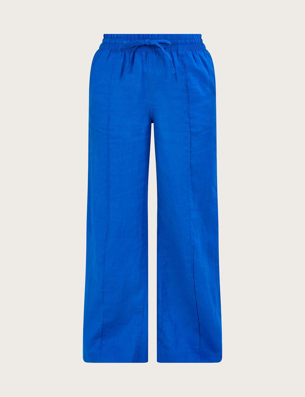 Pure Linen Pull On Wide Leg Trousers image 2