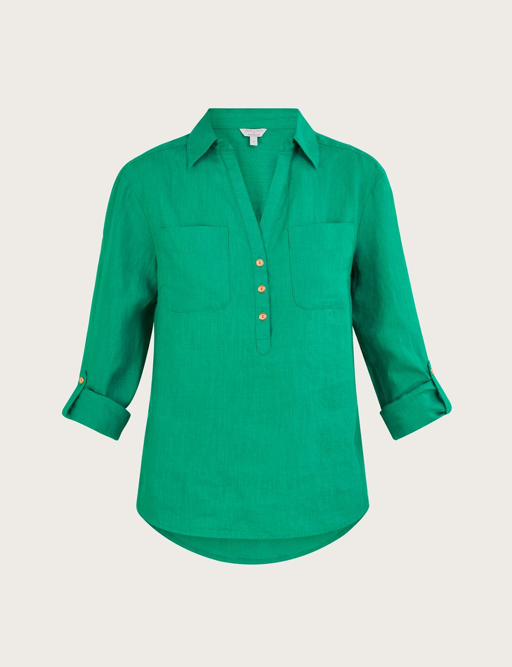 Pure Linen Collared Shirt image 2