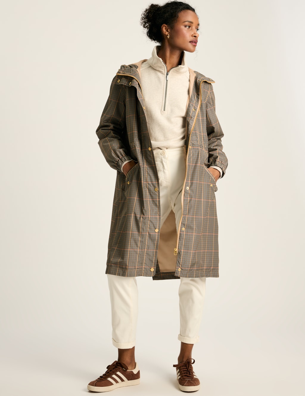 Waterproof Checked Lightweight Raincoat image 3