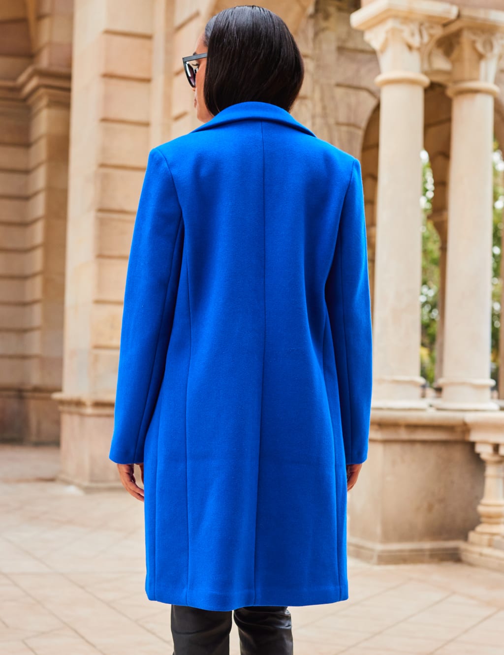 Single Breasted Longline Tailored Coat image 3