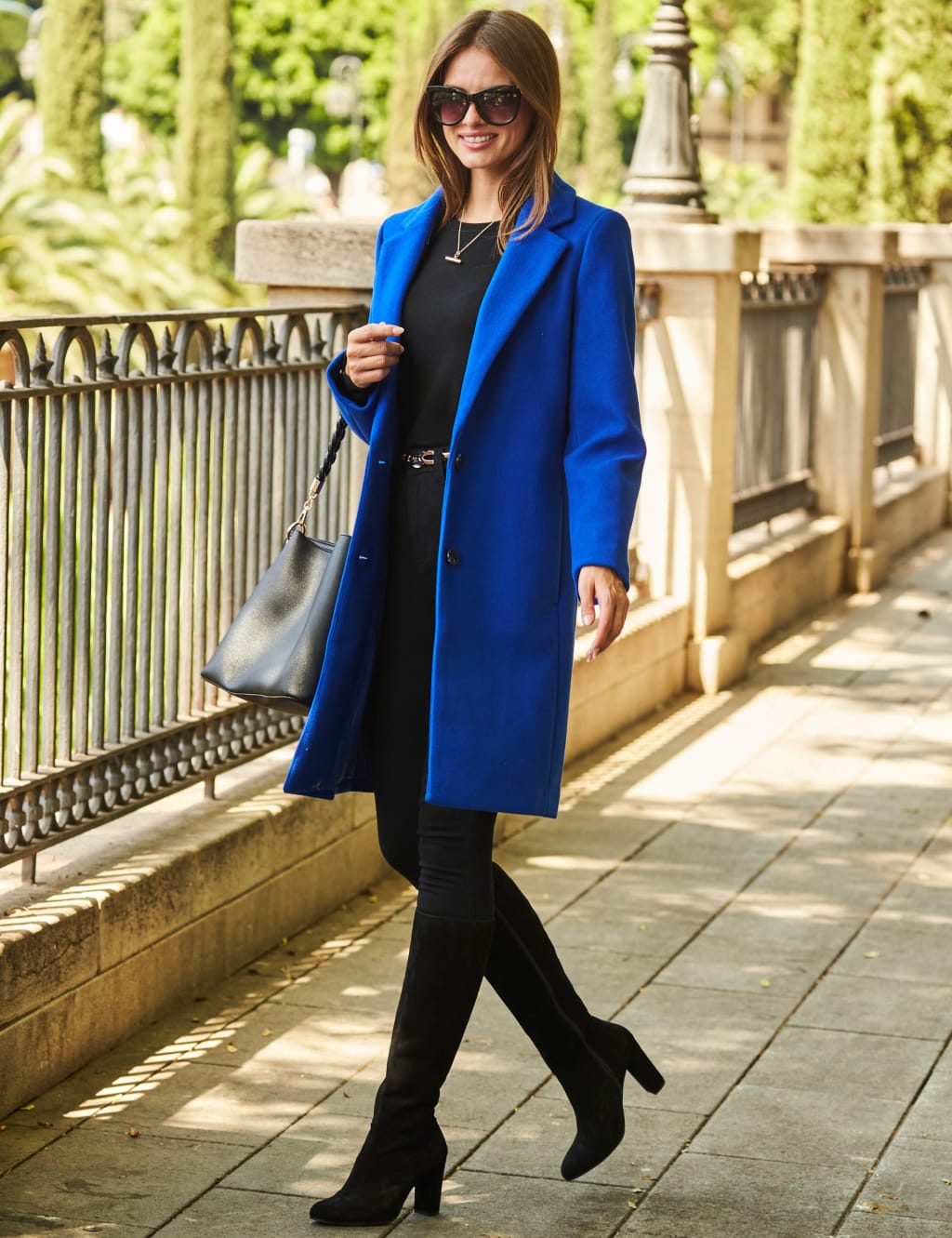 Single Breasted Longline Tailored Coat image 6