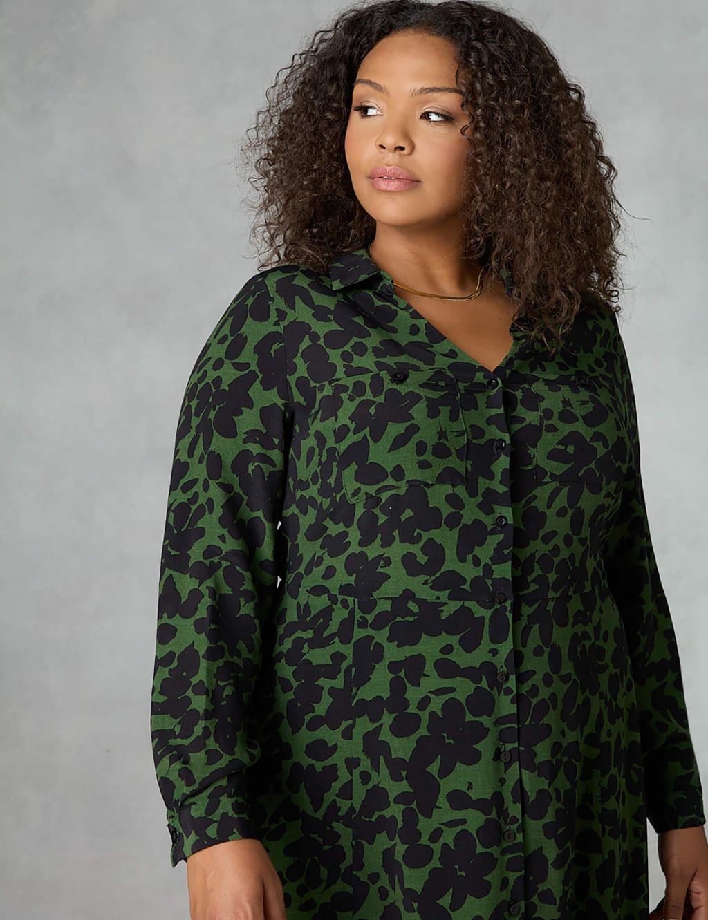 Floral Midaxi Shirt Dress image 4