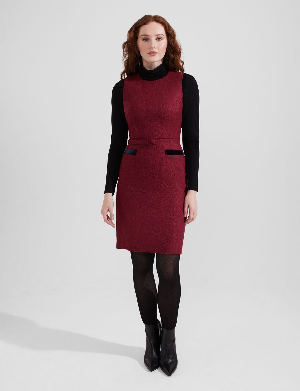 Pure Wool Mini Shift Dress image 1
