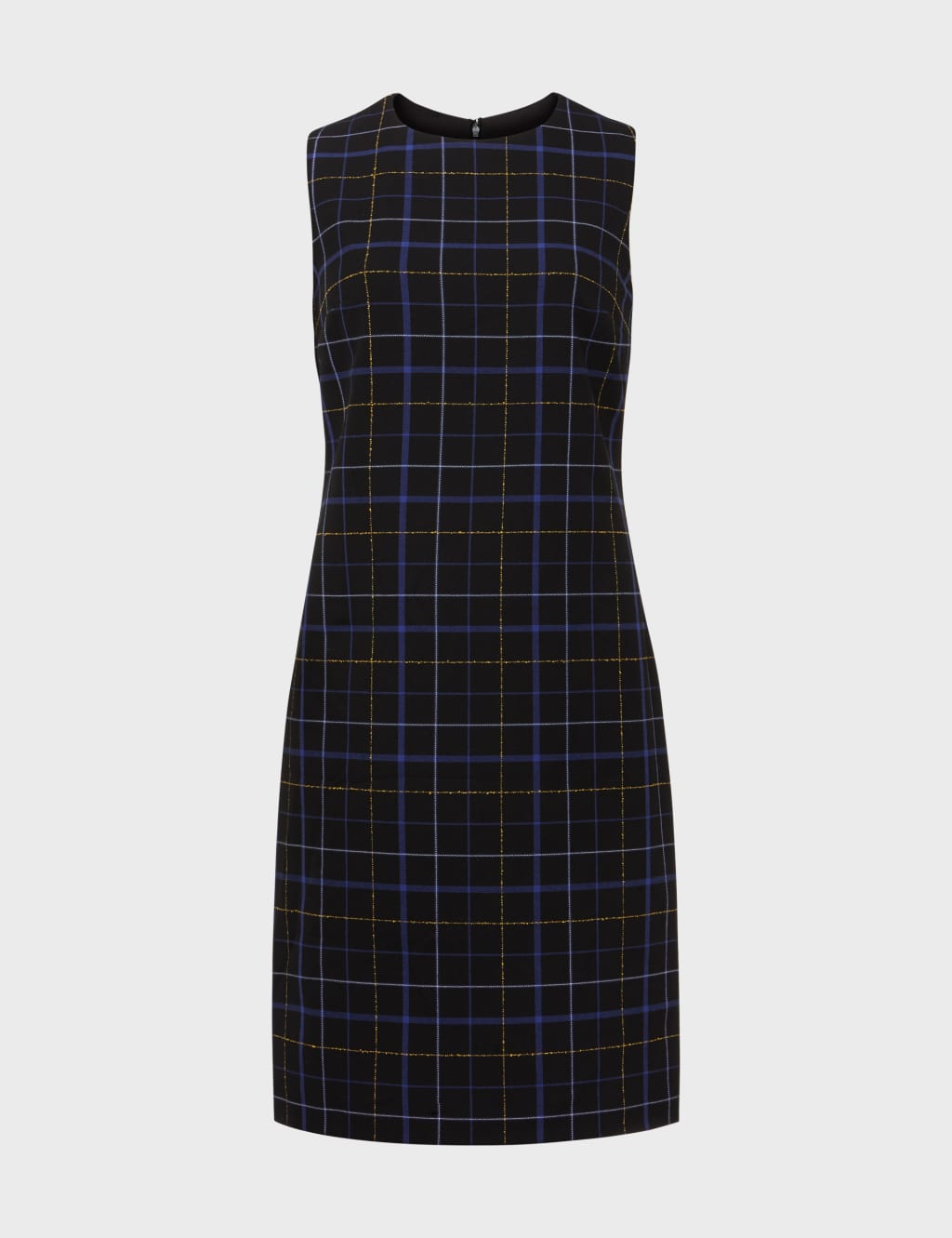 Checked Mini Shift Dress image 2