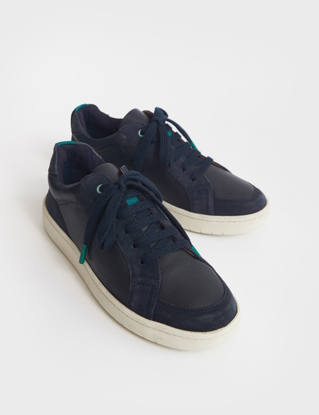 navy designer trainers womens