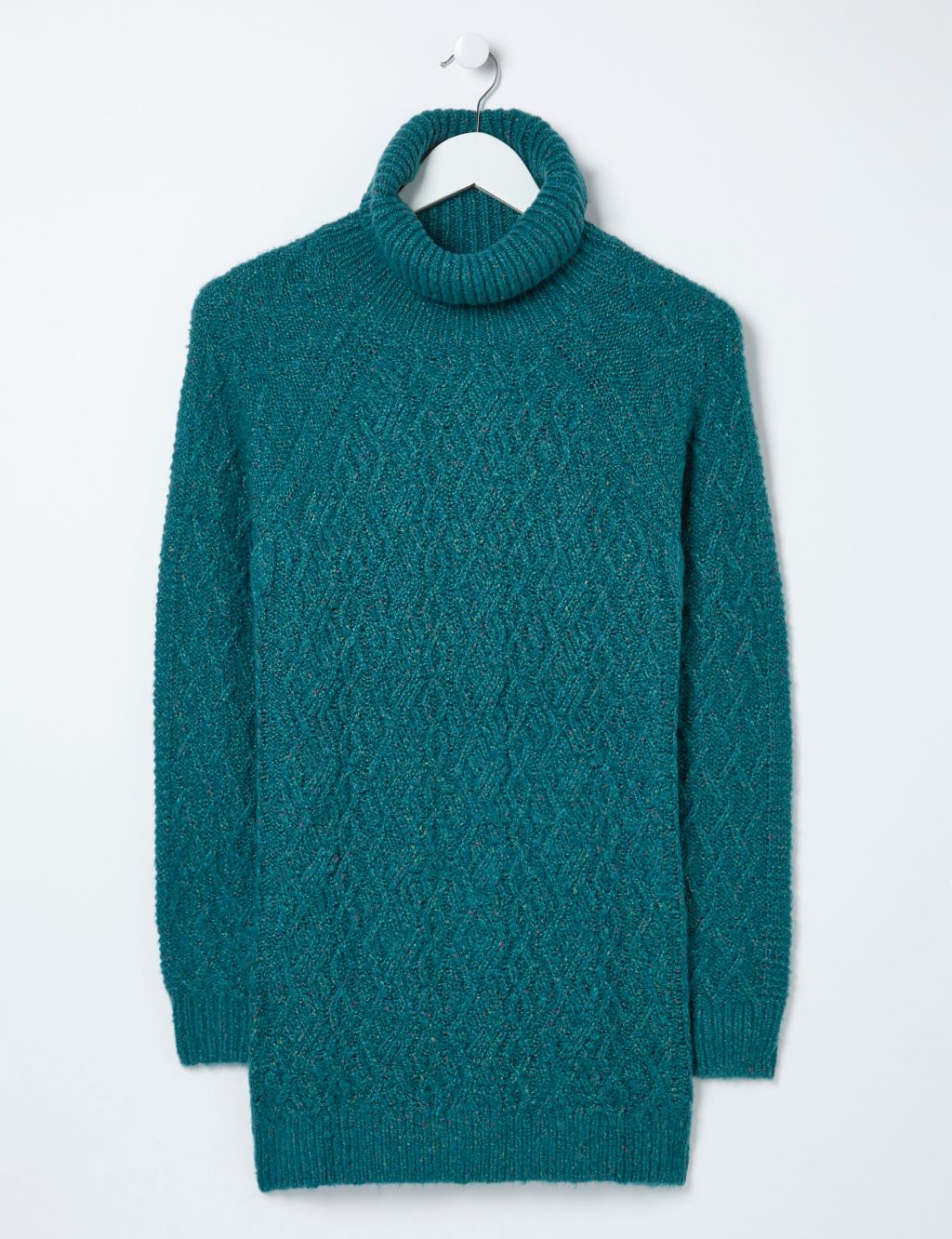 Cable Knit Roll Neck Tunic image 2