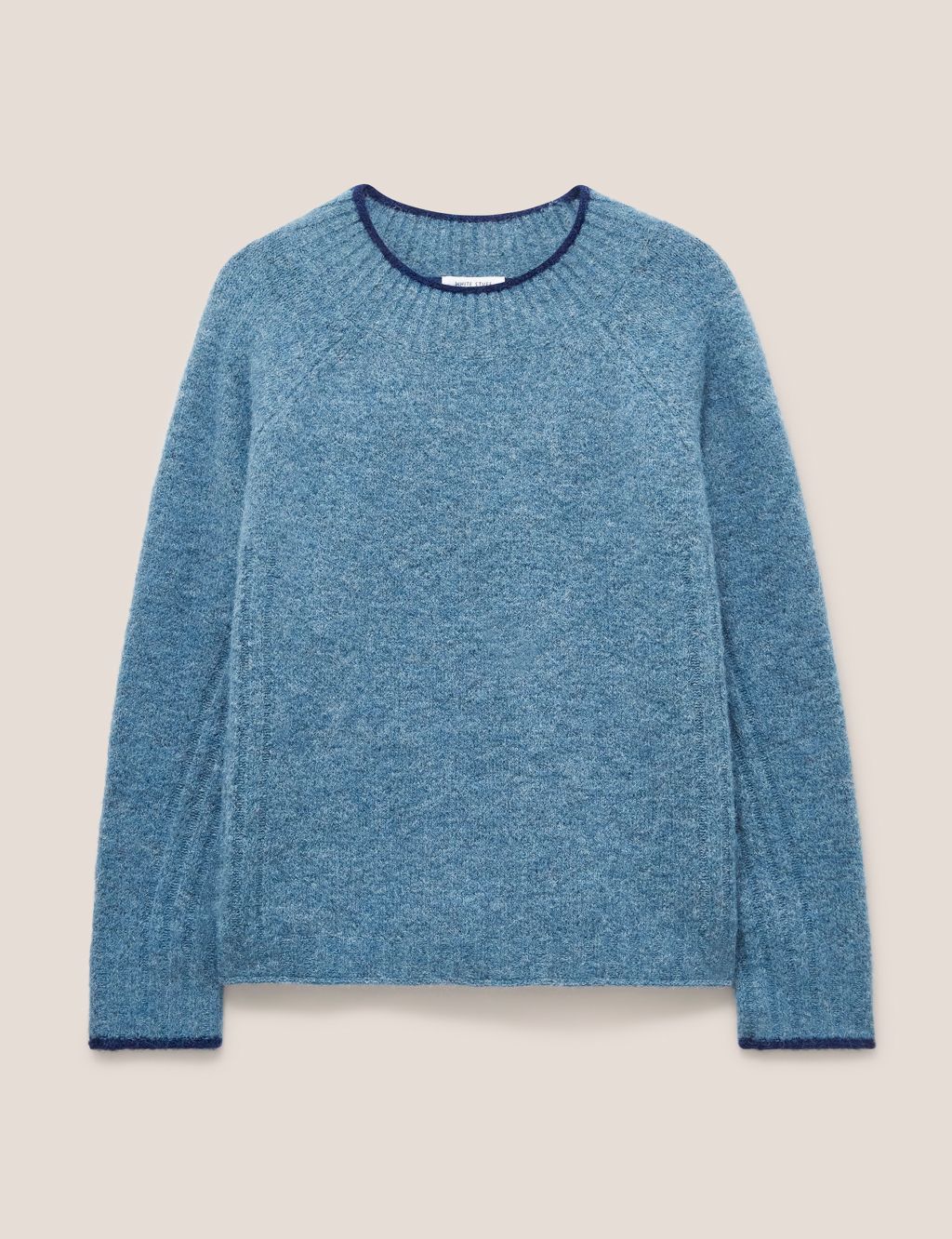 Textured Crew Neck Jumper with Wool image 2