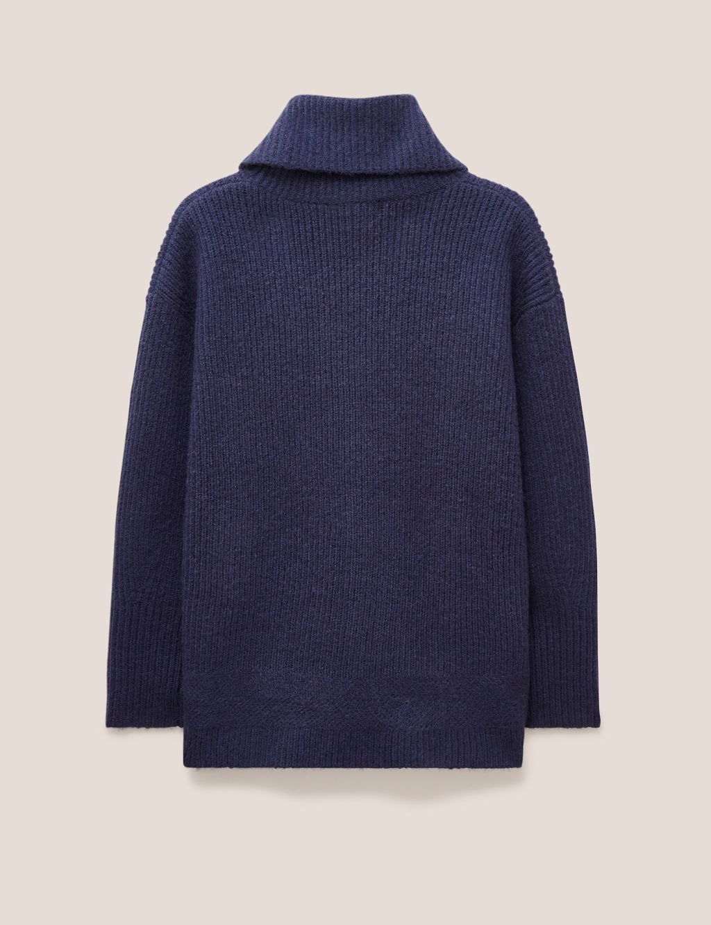 Ribbed Roll Neck Jumper with Wool image 6
