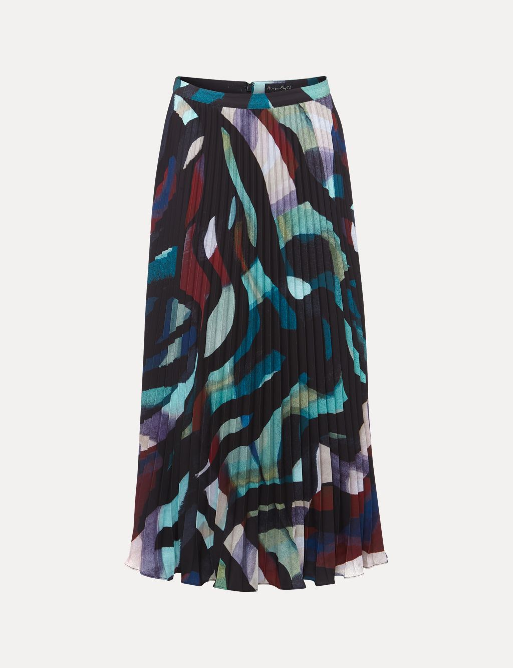 Printed Pleated Midaxi Skirt image 2