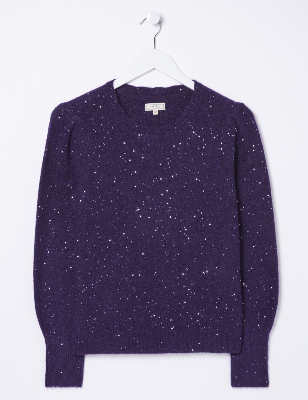 Sparkly Sequin Crew Neck Jumper image 2