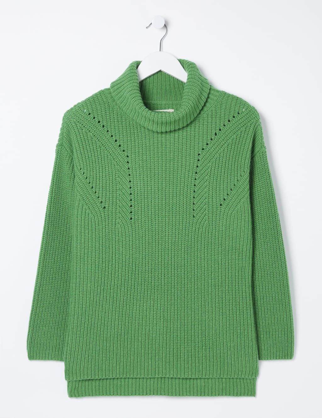 Ribbed Roll Neck Jumper with Wool image 2