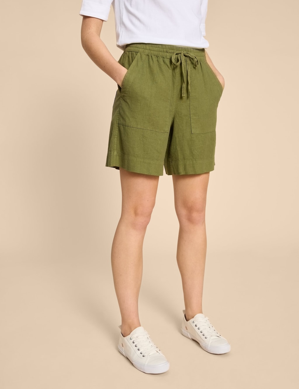 M&s linen shorts ladies sale