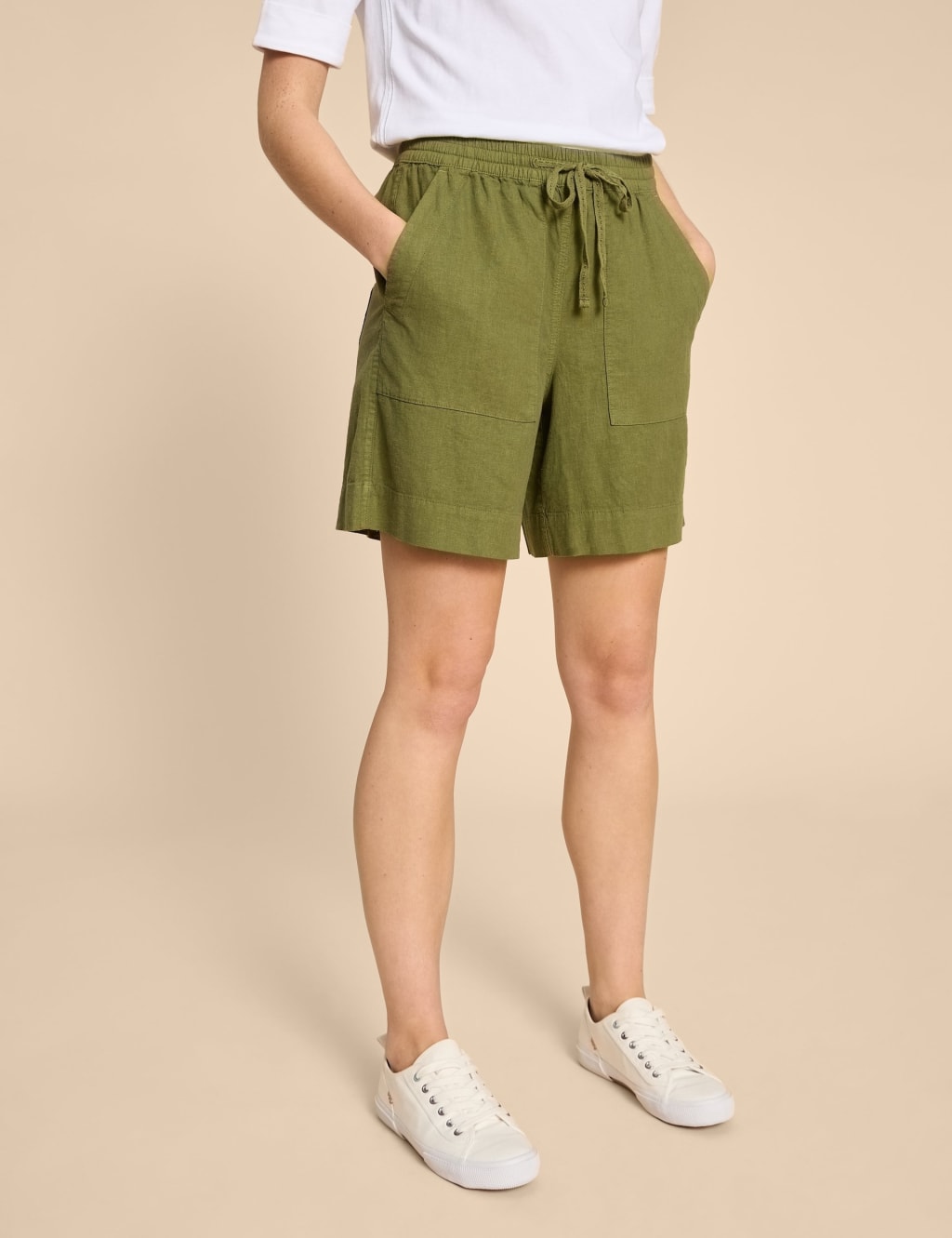 M&s linen sale shorts ladies