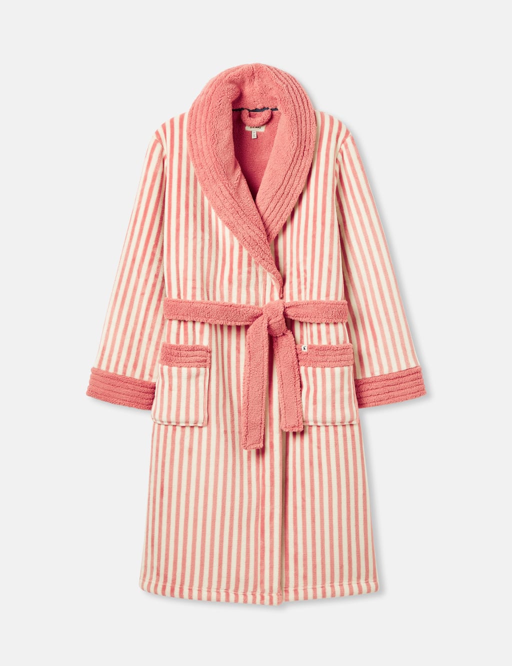 Cotton Modal Fleece Striped Dressing Gown image 2