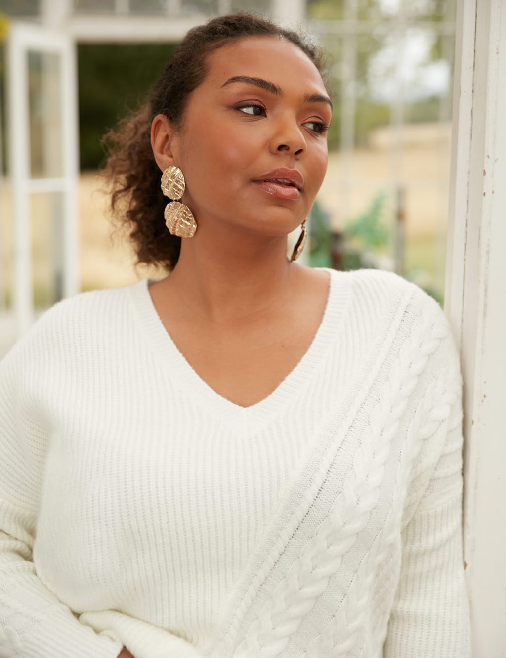 Women s White Jumpers M S