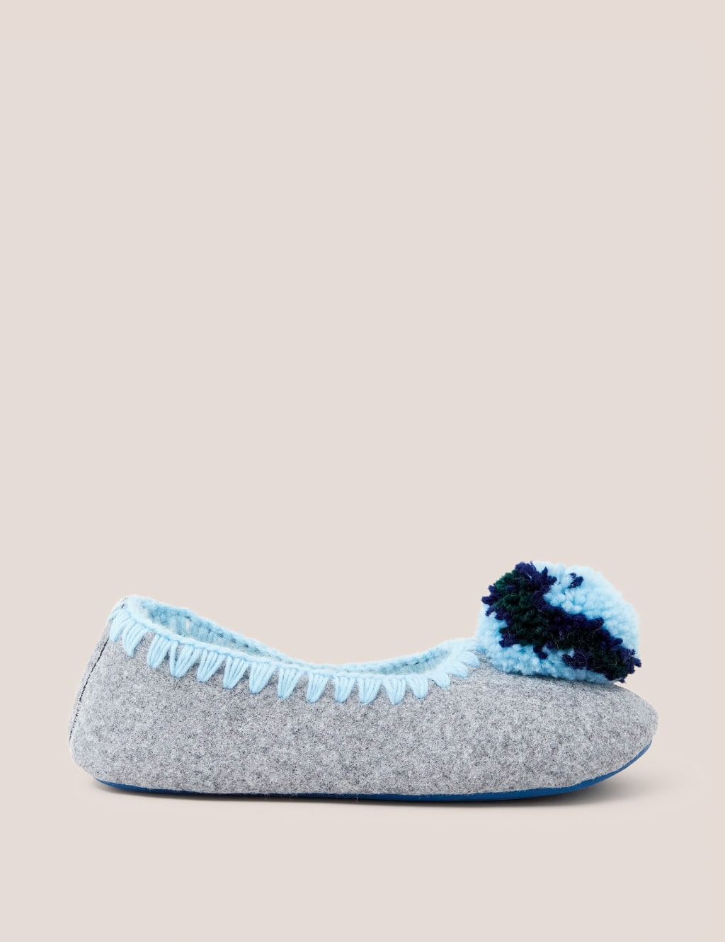 Felt Pom Pom Ballerina Slippers image 1