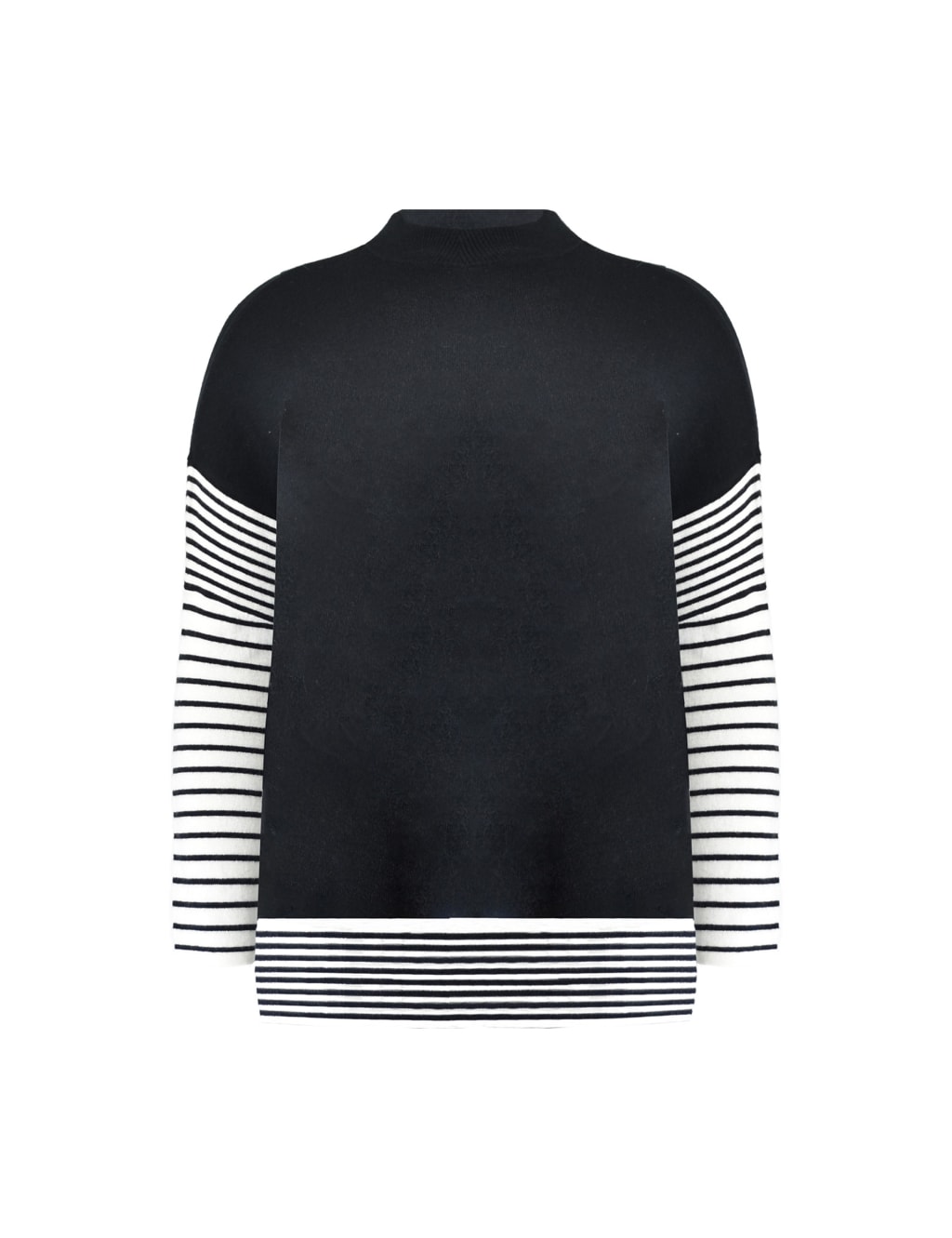 Cotton Blend Striped Relaxed Jumper image 2