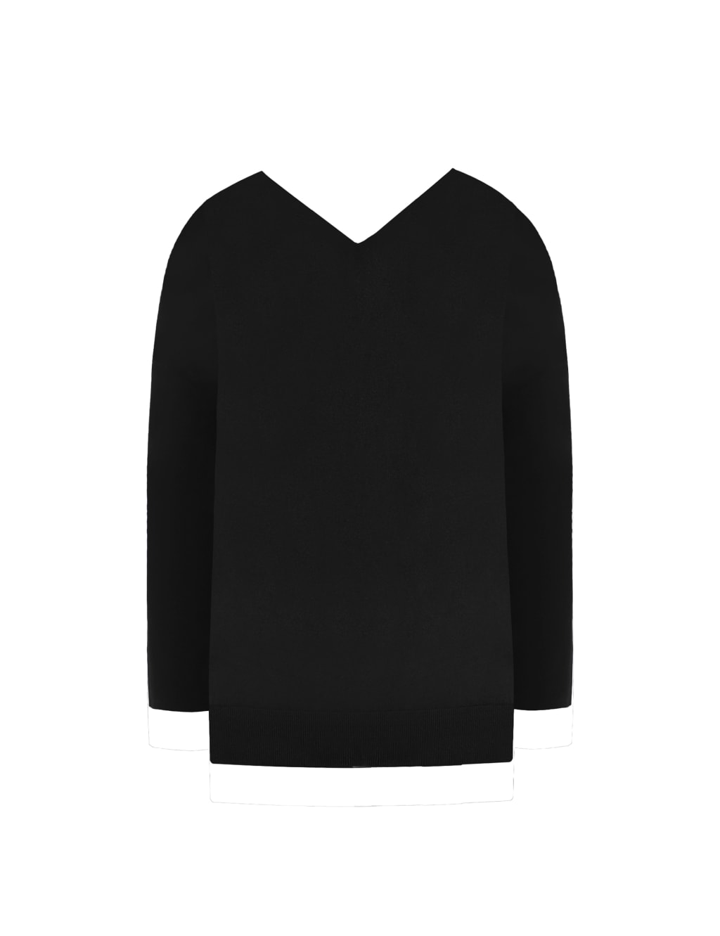 Cotton Blend V-Neck Relaxed Jumper image 2