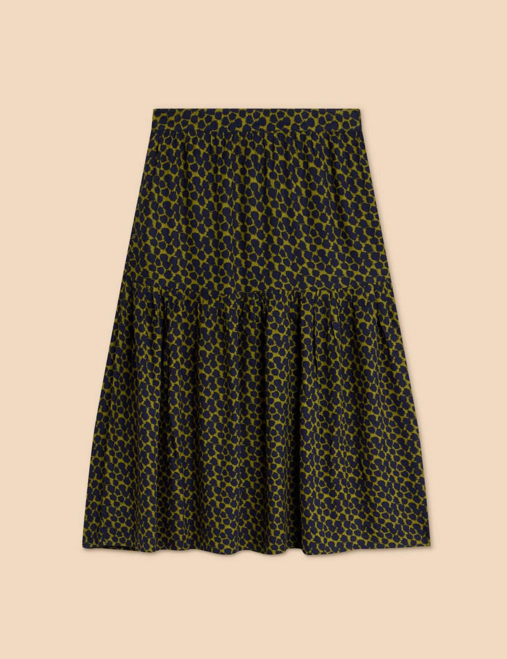 Printed Midi A-Line Skirt image 2