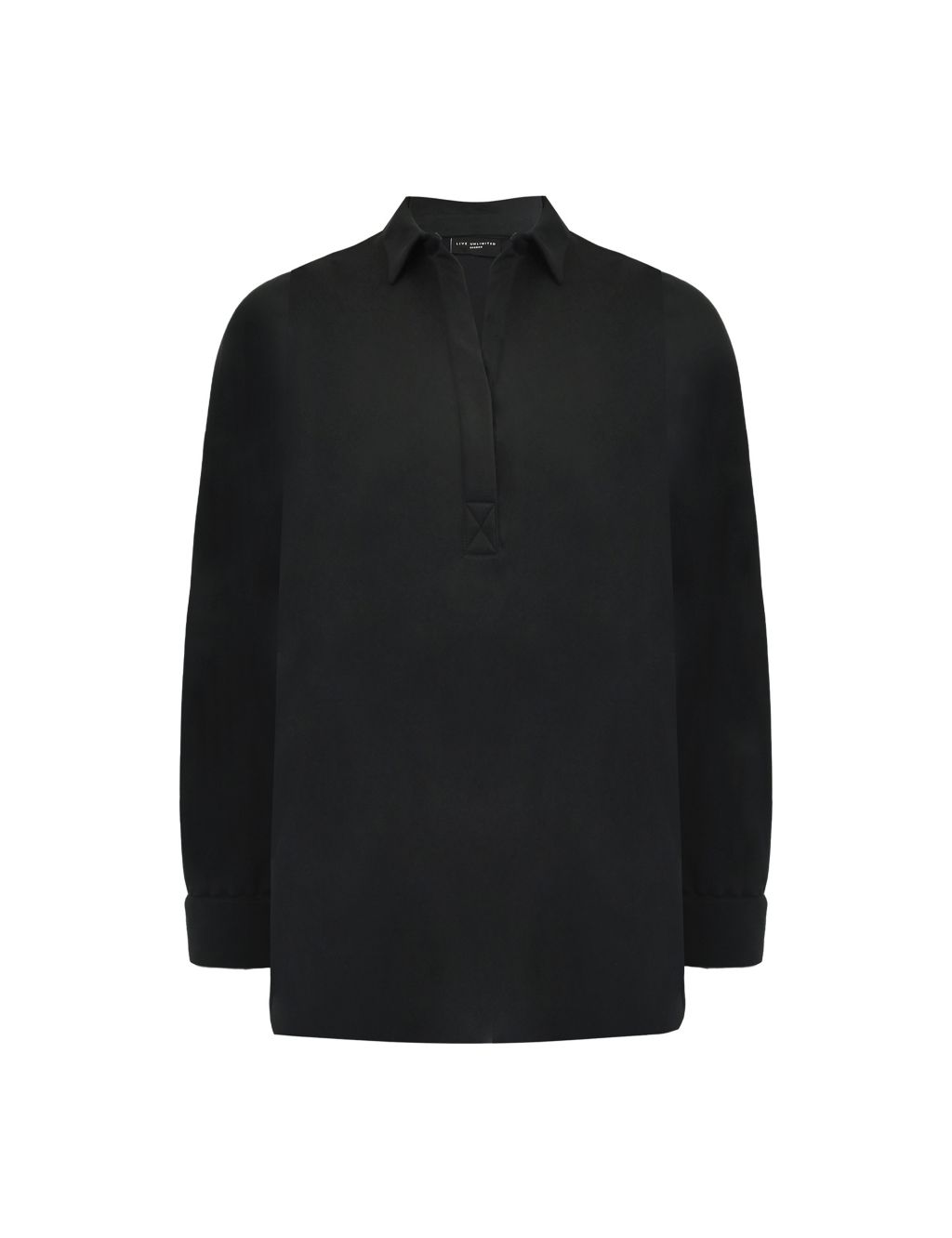 Jersey Collared Longline Relaxed Shirt image 2