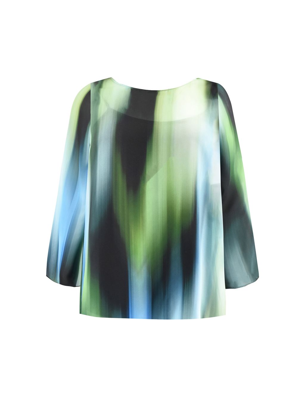 Ombre Round Neck Relaxed Blouse image 2