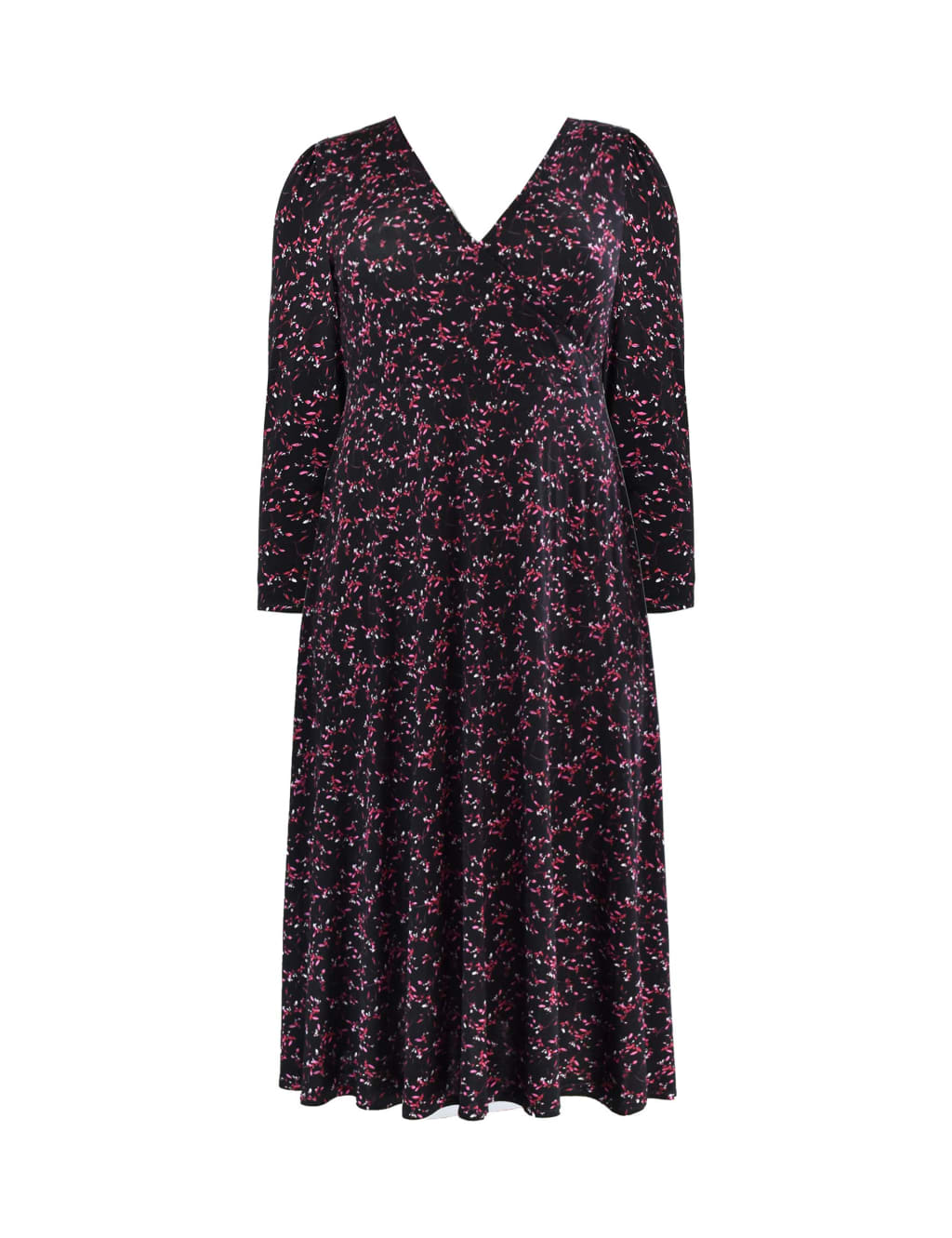Jersey Printed V-Neck Midaxi Wrap Dress image 2