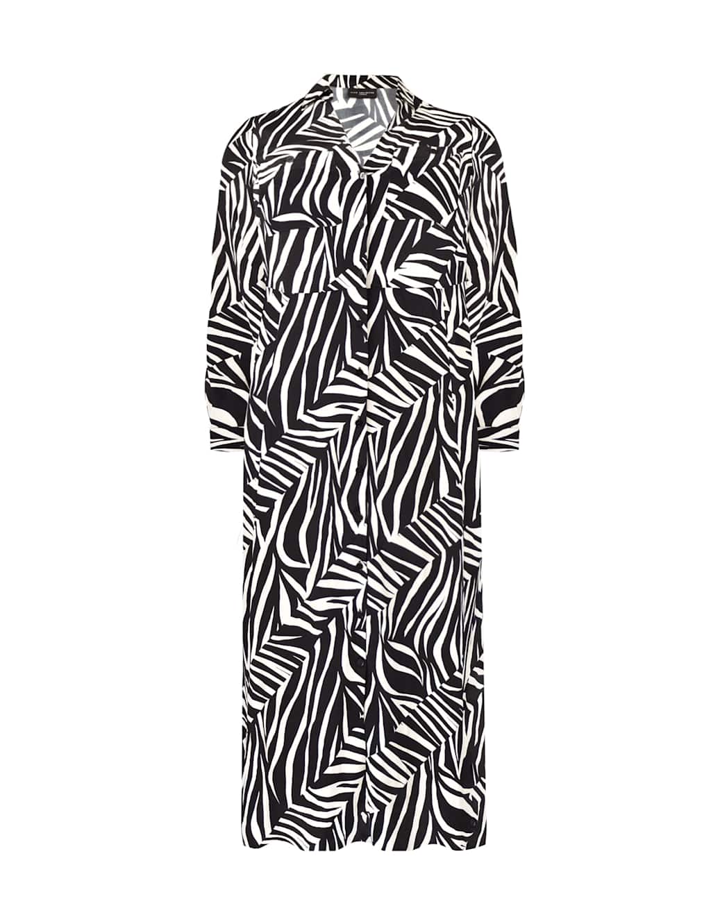 Printed Midi Shirt Dress image 2