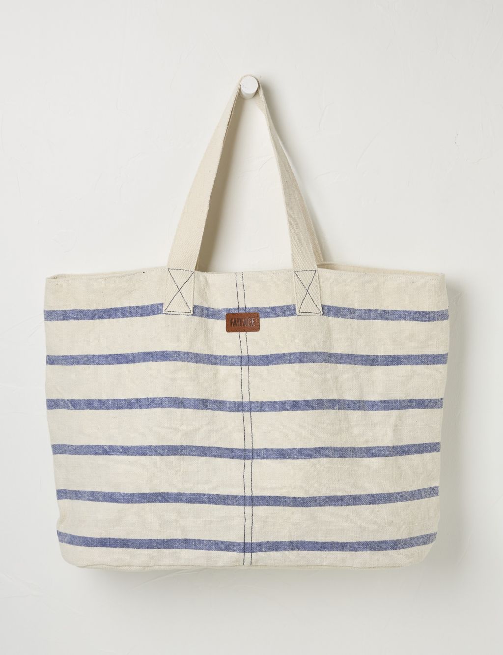 Jute Striped Beach Bag