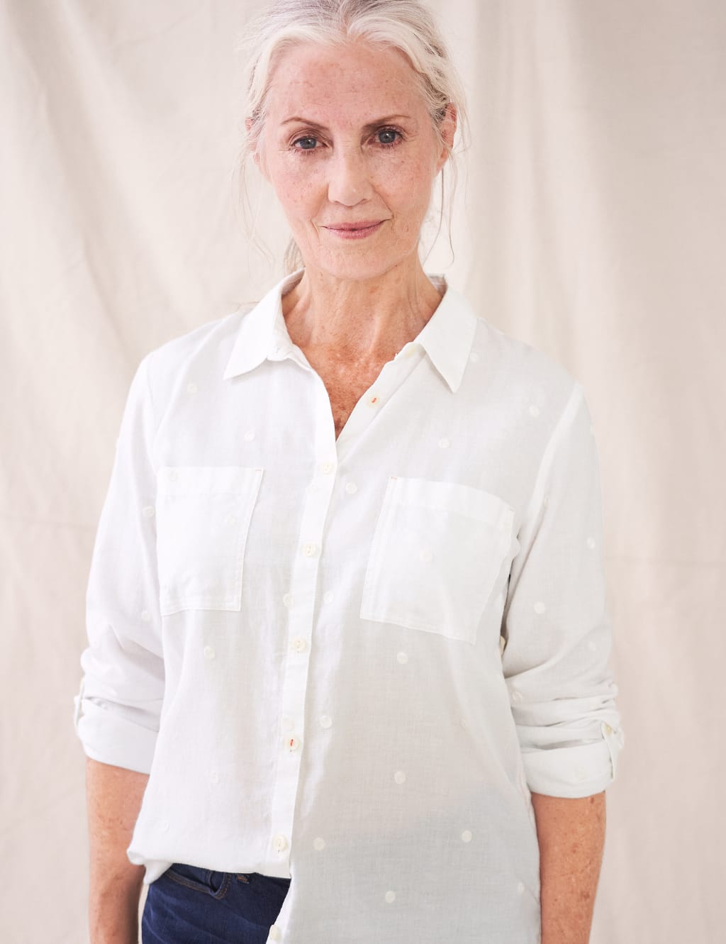 Organic Cotton Embroidered Long Sleeve Shirt image 1