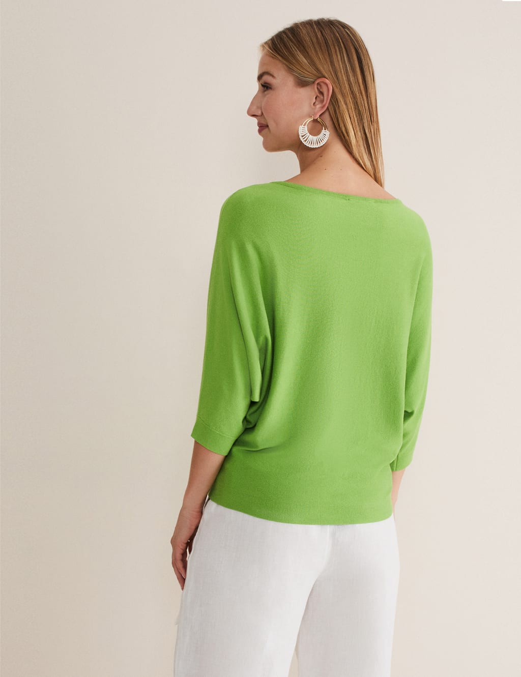 Round Neck Batwing Sleeve Jumper image 3