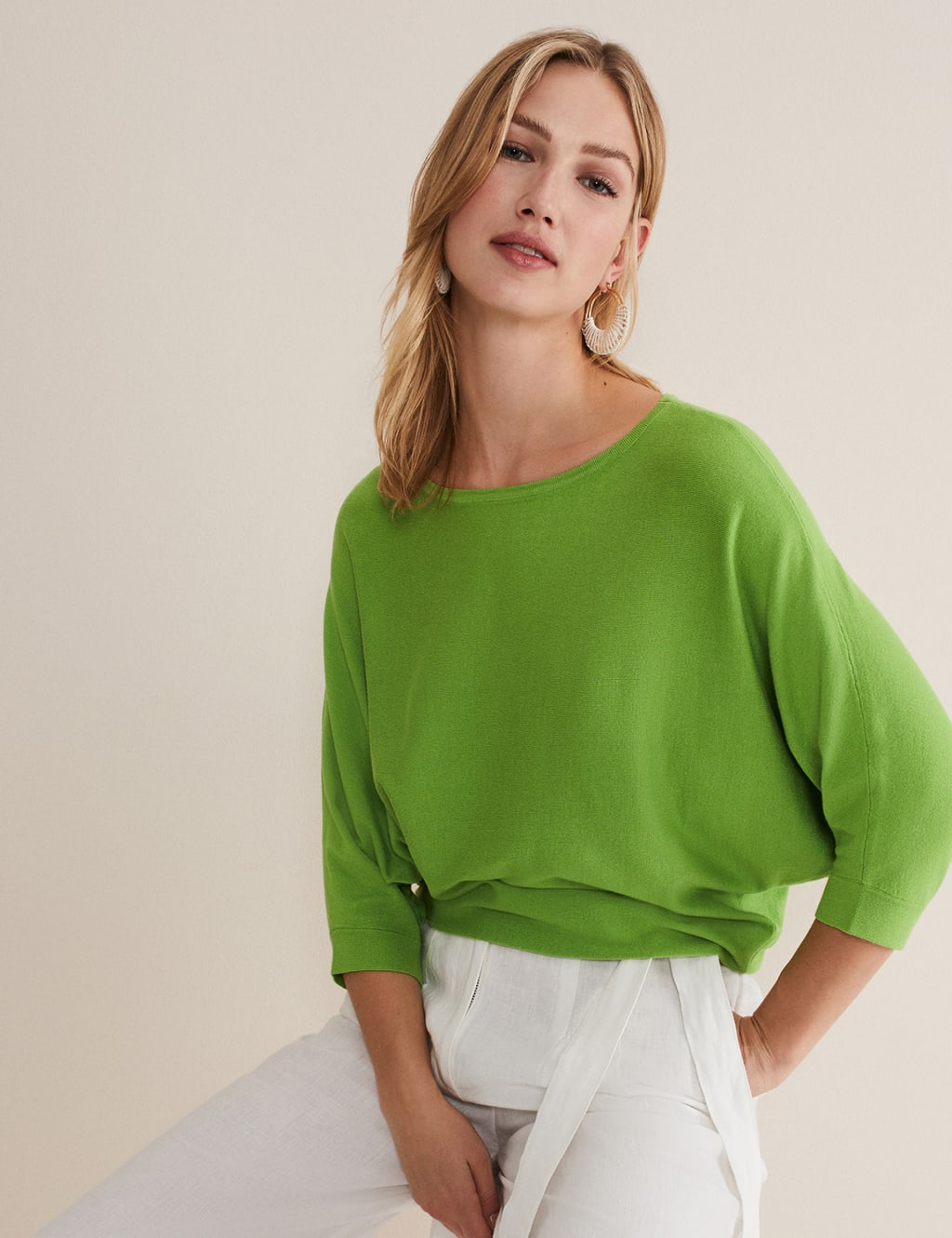 Round Neck Batwing Sleeve Jumper image 5