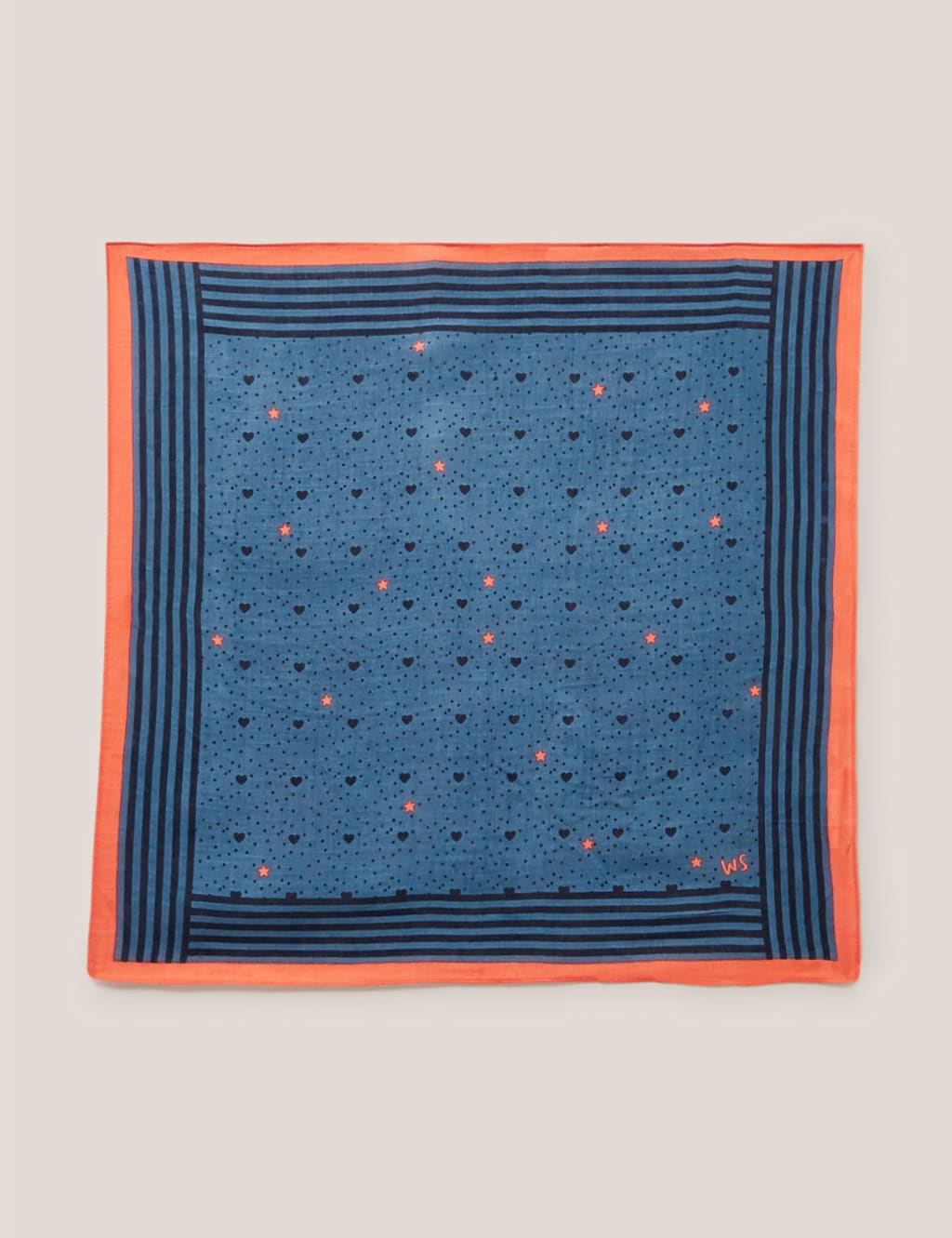 m&s blue scarf