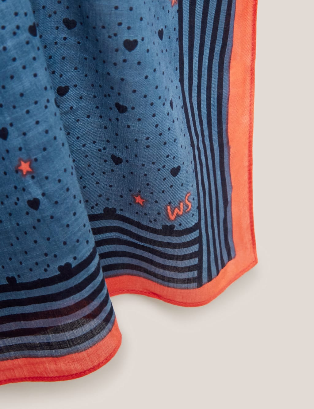 m&s blue scarf