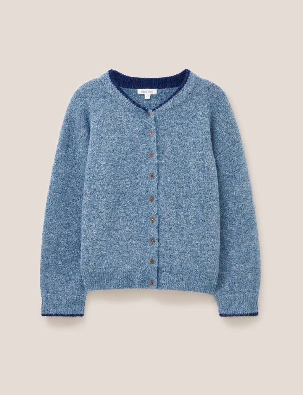 Button Through Bomber Cardigan with Wool image 2