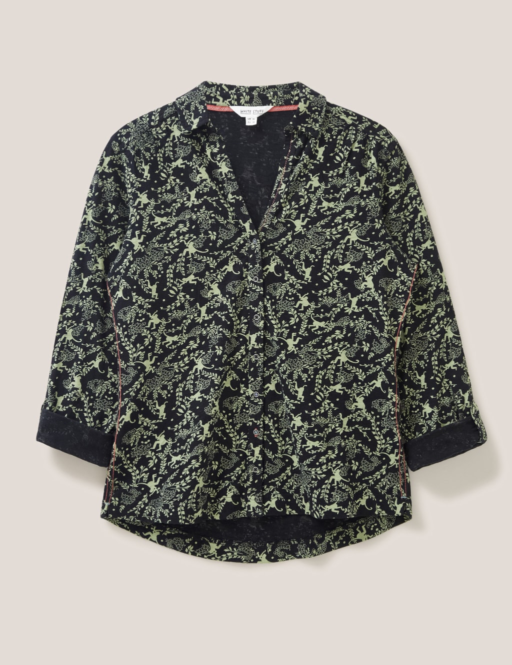 Pure Cotton Printed Collared Shirt image 2
