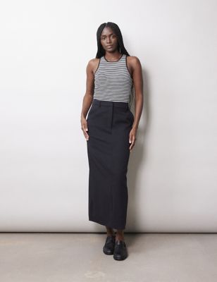 Albaray Women's Striped Vest Top - 8 - Black Mix, Black Mix