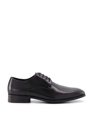Dune London Mens Leather Oxford Shoes - 7 - Black, Black
