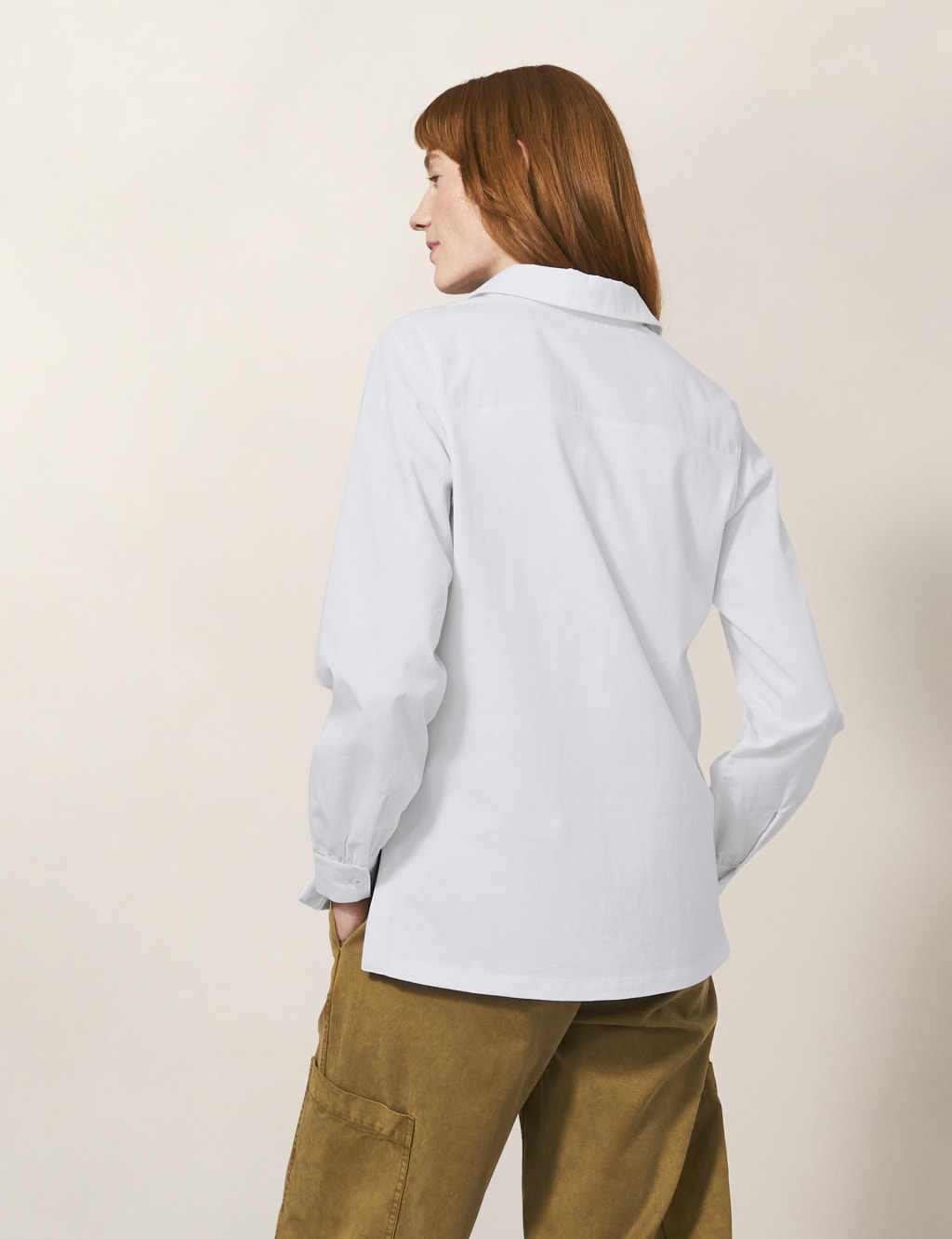 Pure Cotton Collared Shirt image 4