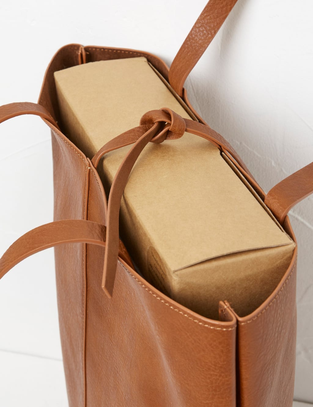Faux Leather Tote Bag image 3