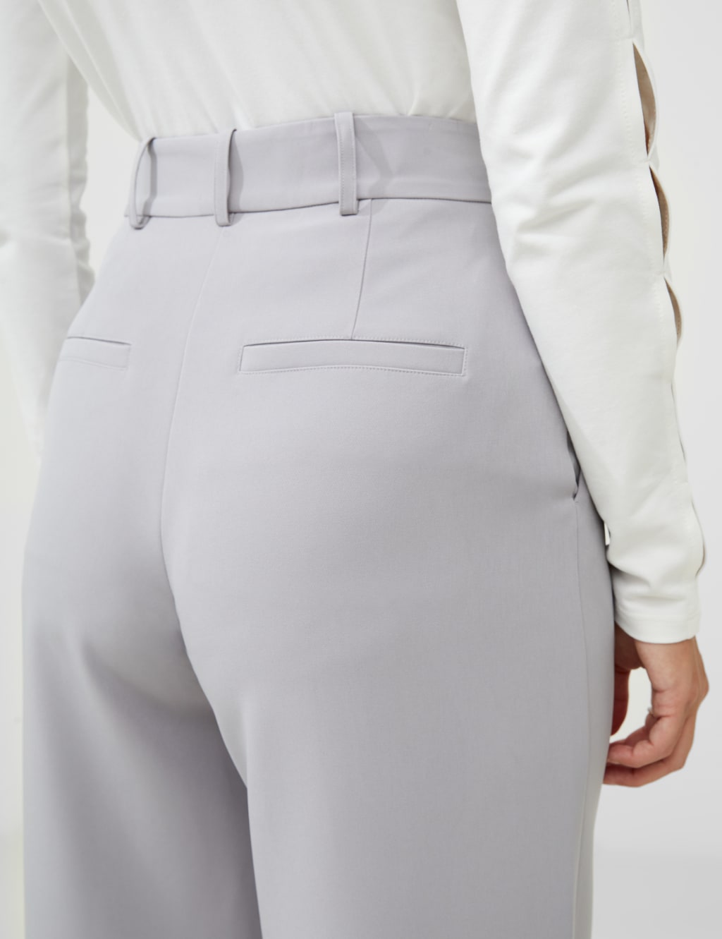 Pleat Front Straight Leg Trousers image 3