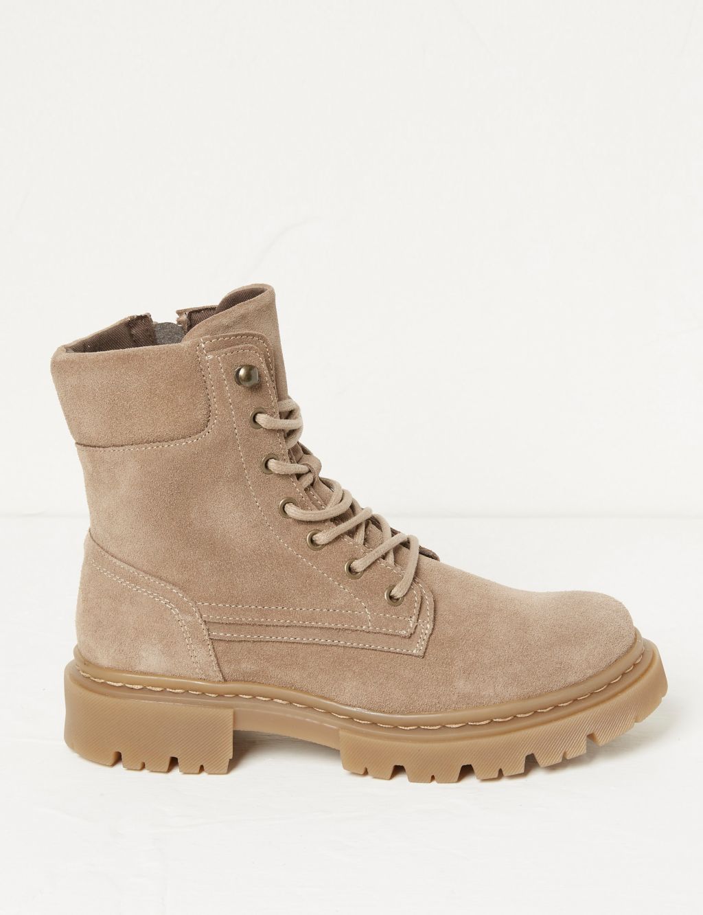 Suede Hiker Ankle Boots image 1