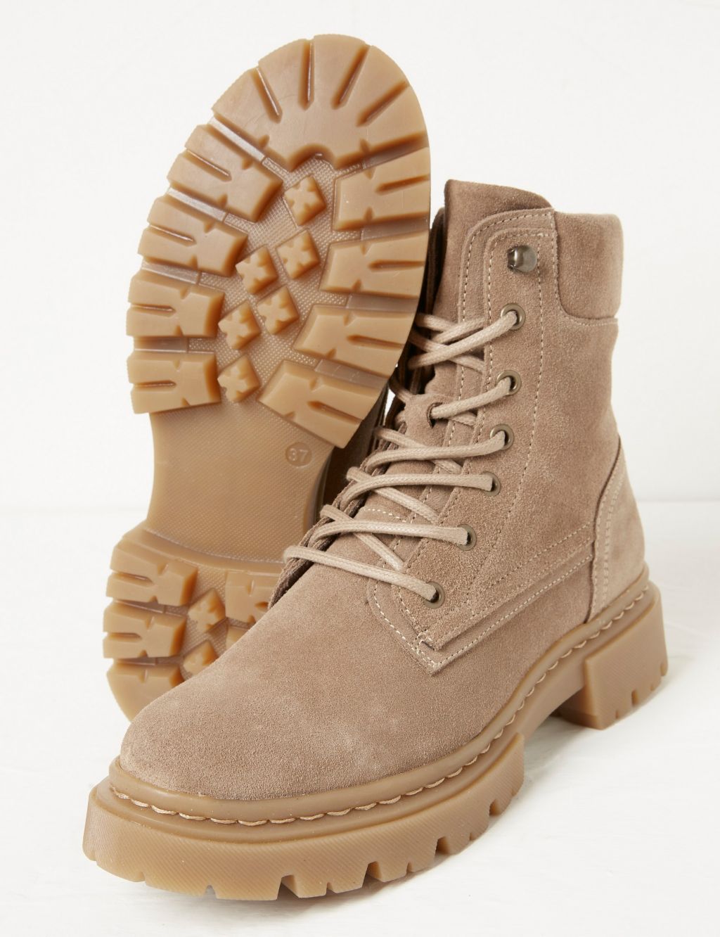 Suede Hiker Ankle Boots image 3