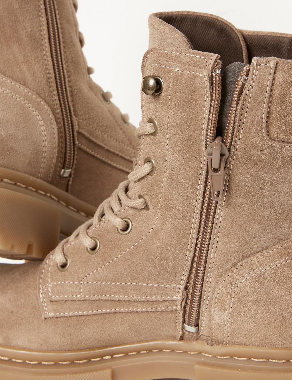Suede Hiker Ankle Boots image 4