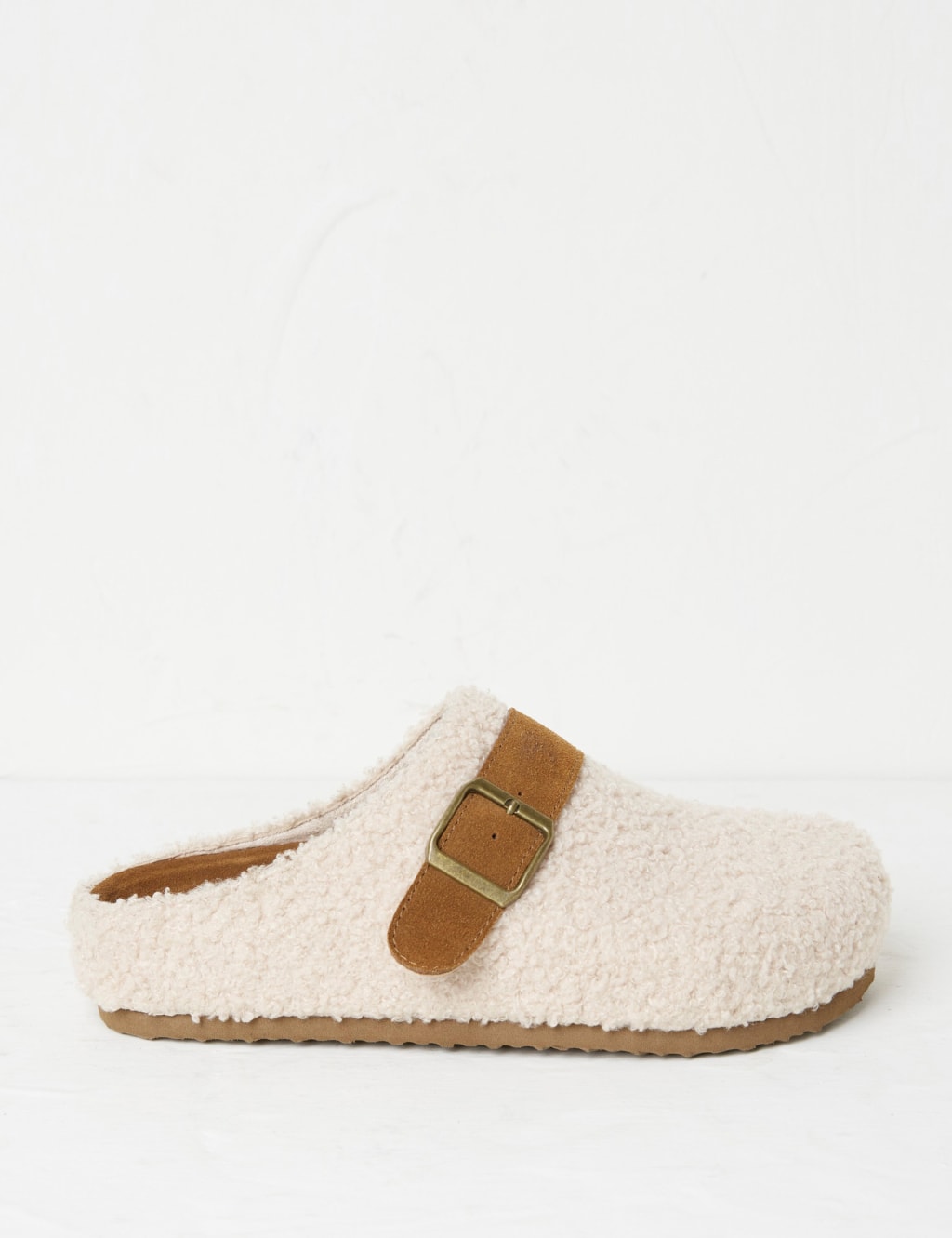 Borg Buckle Mule Slippers image 1