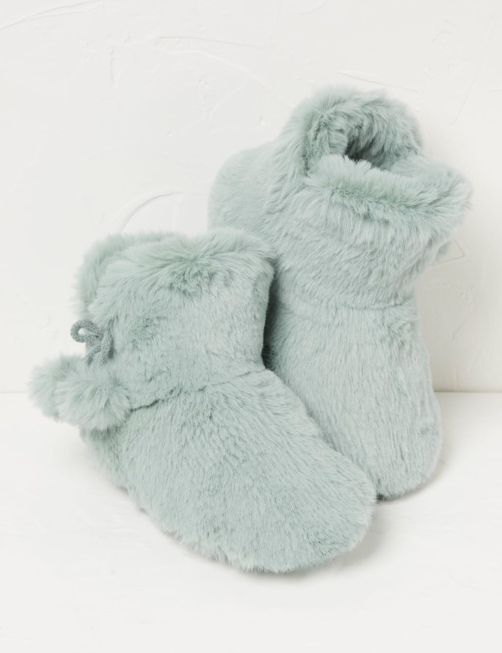 Faux Fur Pom Pom Slipper Boots image 2