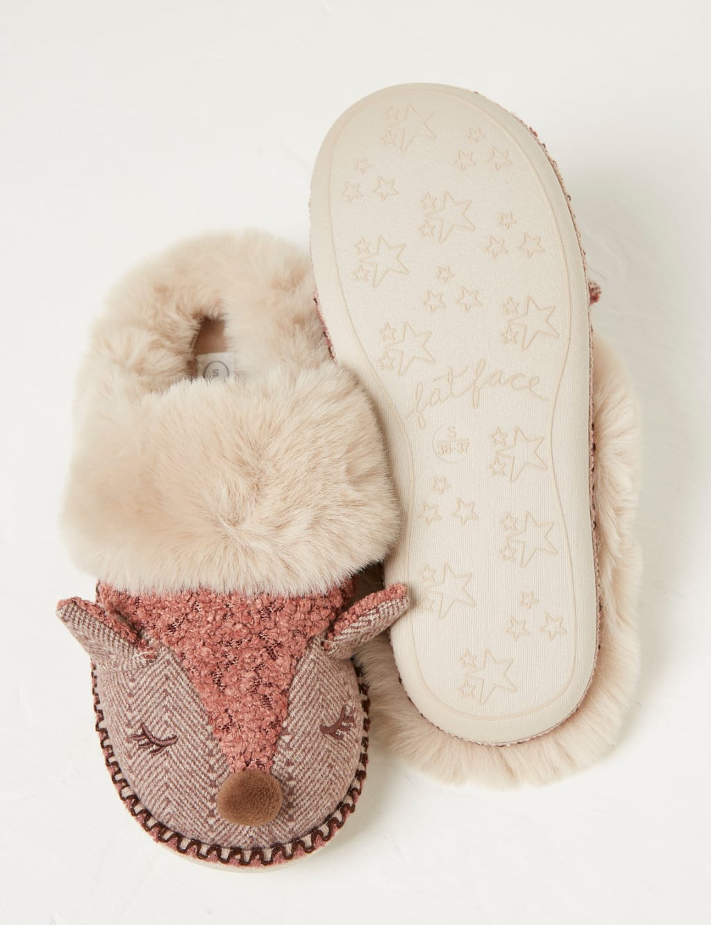 Fox Faux Fur Cuff Mule Slippers image 4