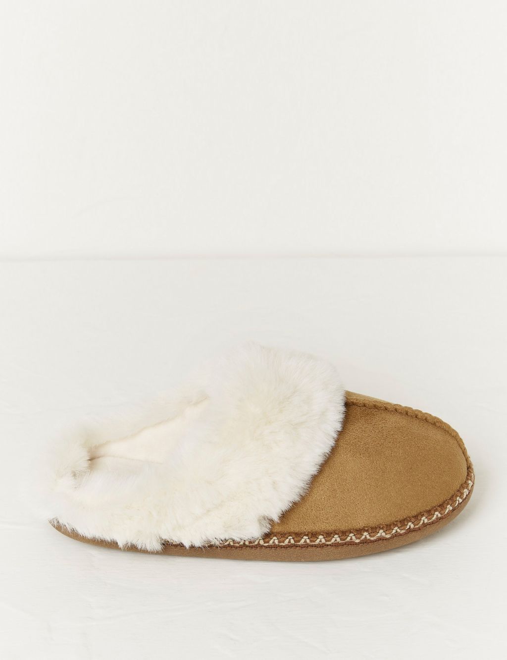 Faux Fur Lined Mule Slippers image 1